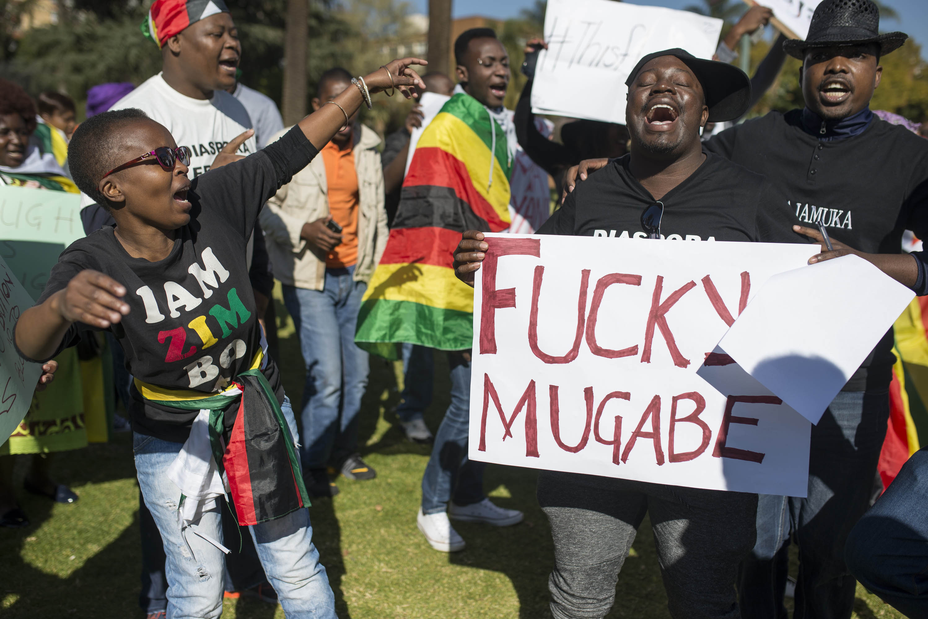 Zimbabweans In South Africa Protest Against Mugabe Groundup Zimbabweans In South Africa Protest Against Mugabe Groundup